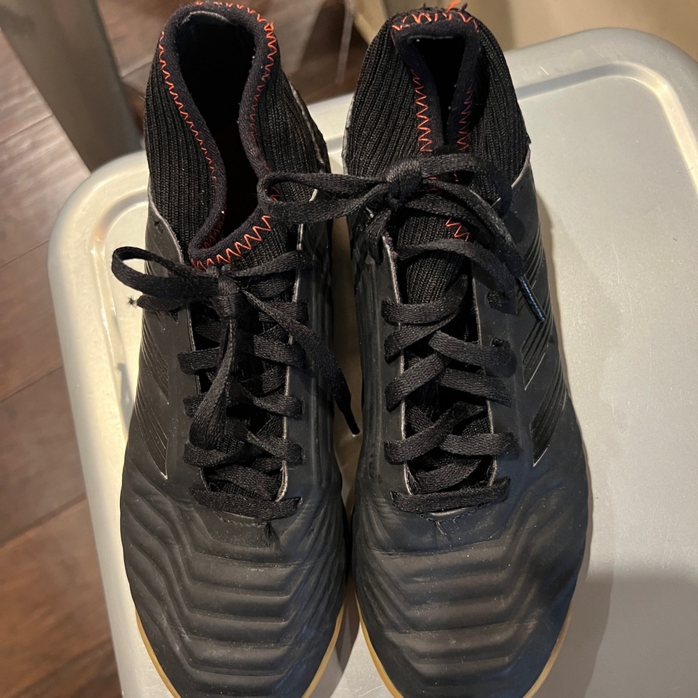 Adidas Black indoor soccer shoes